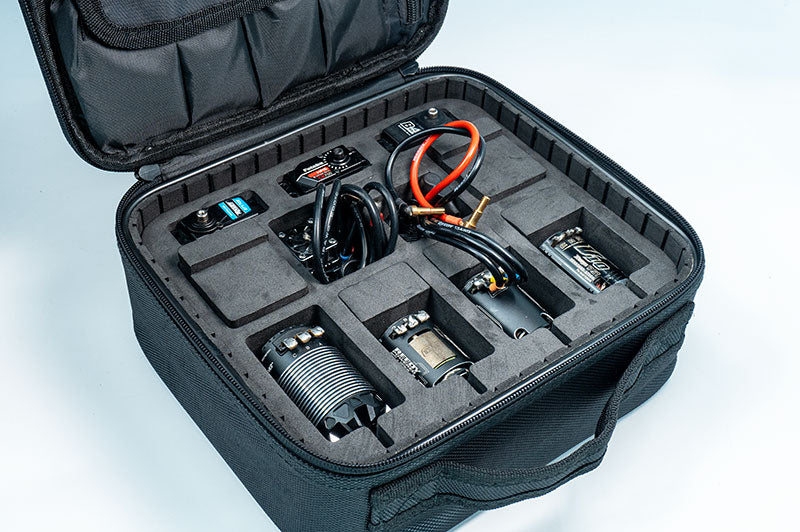 Koswork KOS32418 260x230x95mm Hard Frame Motor/ESC/Servo/Receiver Bag (w/foam) (9003655725293)