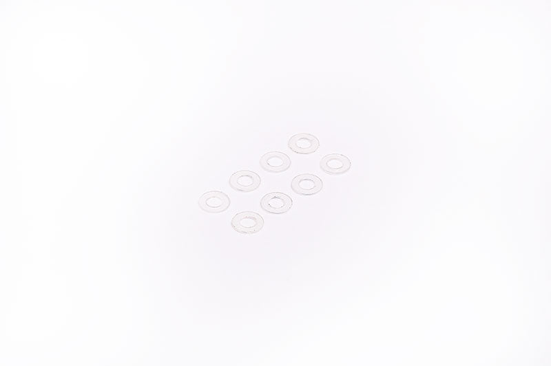Koswork KOS40204-025NY 2x4x0.25mm 2mm Nylon Washer / Shim White (8) (9003655889133)