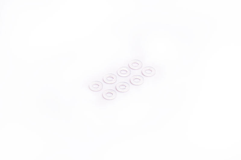 Koswork KOS40204-05NY 2x4x0.5mm 2mm Nylon Washer / Shim White (8) (9003655954669)