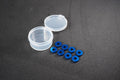 Koswork KOS40308-2B 3x8x2mm 3mm Aluminum Washer Blue (8pcs) (9003656184045)
