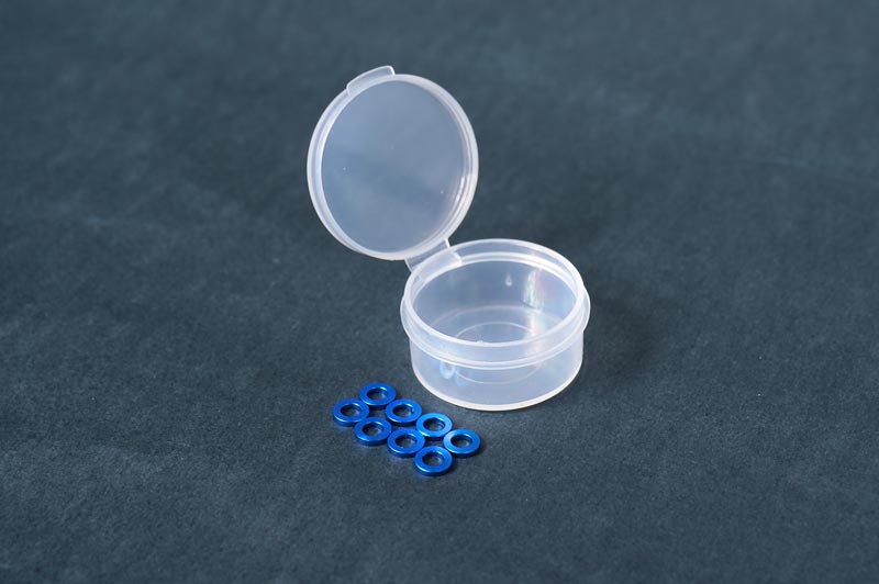 Koswork KOS40355-1B 3x5.5x1mm 3mm Aluminum Washer Blue (8pcs) (9003656282349)