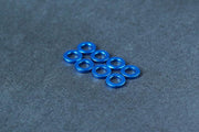 Koswork KOS40355-1B 3x5.5x1mm 3mm Aluminum Washer Blue (8pcs) (9003656282349)