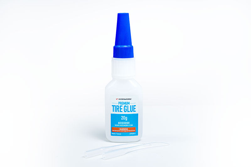 Koswork KOS50101 Tire Glue 20g w/Pin Cap and Tips, Fast Set (9250497265901)