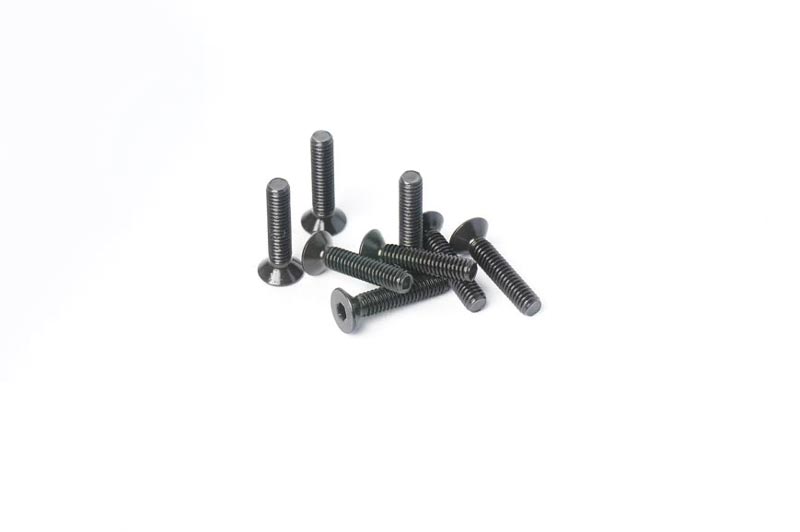 Koswork KOSFS2512 2.5x12mm Flat Head Hex Hardened Steel Screw (w/container) (8) (9003673944301)