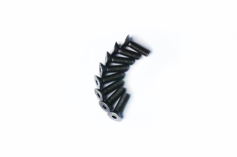 Koswork 2x4mm Flat Head Hex Hardened Steel RC Screw (2)