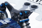 Koswork M3 Aluminium Nylon Lock Nuts Blue RC Hardware