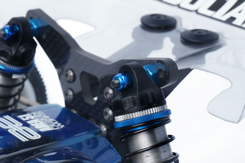 Koswork KOSN1007 M3 Aluminum Nylon Lock Nuts Blue (w/container) (8) (9003677614317)