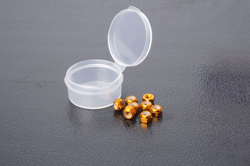 Koswork M3 Aluminium Nylon Lock Nuts Gold RC Nut (2)