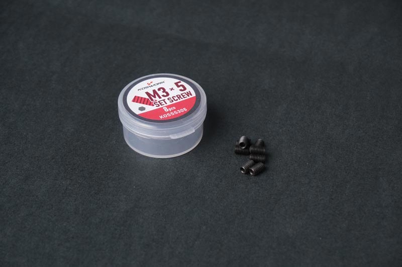 Koswork KOSSS303 3x3mm Hex Set Screws Hardened Steel Screw (w/container) (8) - Hobby City NZ