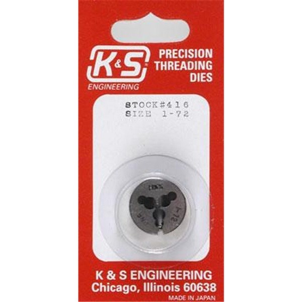 K&S 418 3-48 Precision Threading Die - Hobby City NZ