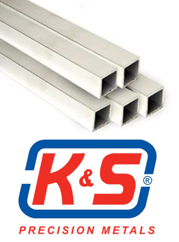 K&S 3014 (83014) SQ ALUM TUBE 7/32X.014 WALL (7537695195373)