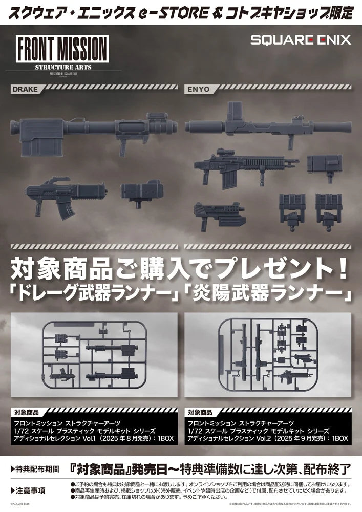 Kotobukiya KTGN103 1/72 Front Mission Structure Arts Plus 1/72 Scale Plastic Model Kit Series Additional Selection Vol. 2 - Hobby City NZ