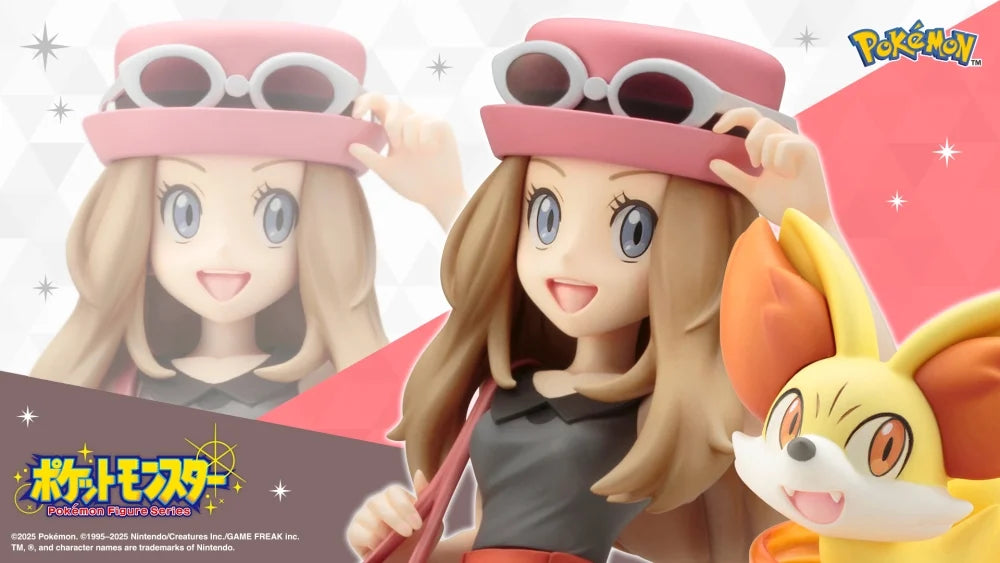 Kotobukiya KTPV297 1/8 Pokemon Pokemon Serena with Fennekin Artfx J Statue - Hobby City NZ