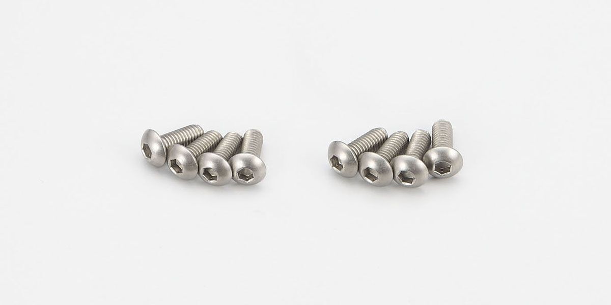 Kyosho 1-S13008HT Ttnm Hex BH Screw (M3x8)(8) (8324674322669)