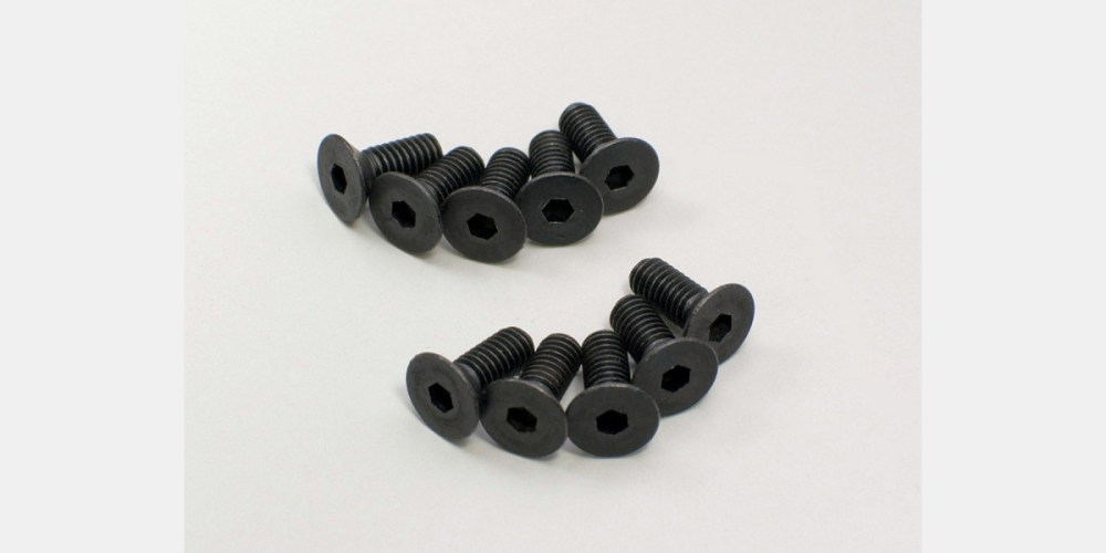 Kyosho 1-S34010H Hex FH Screw (M4x10)(10) (8324676747501)