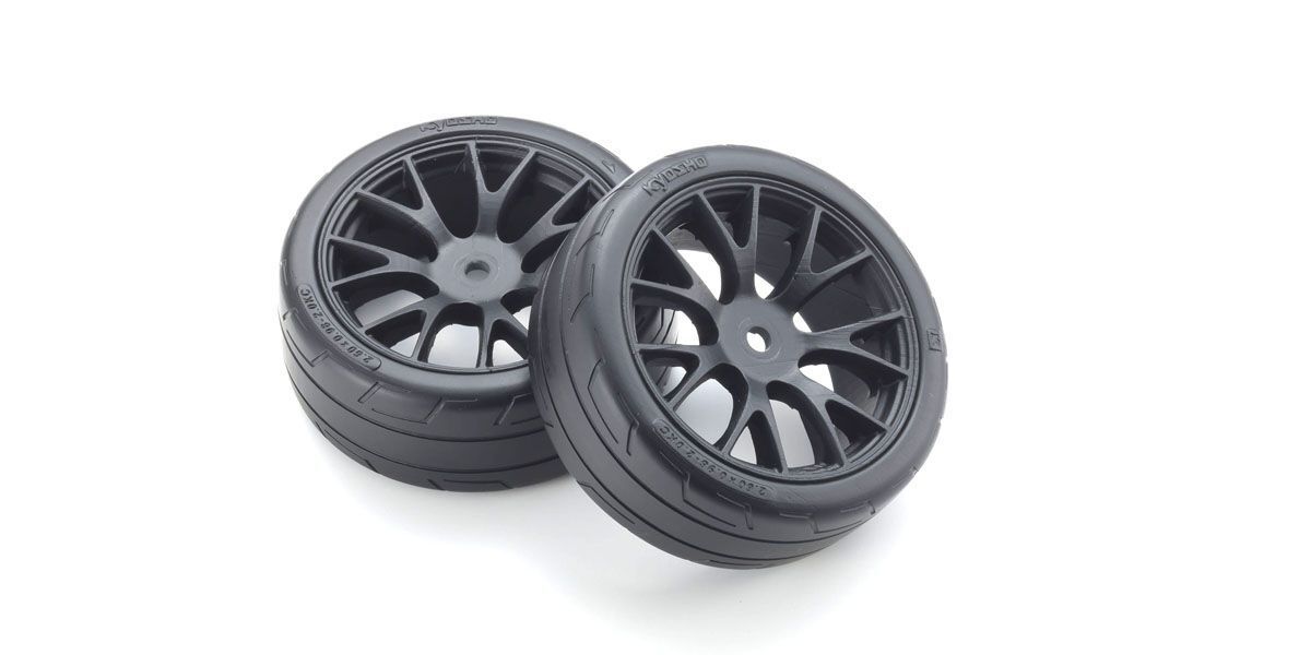 Kyosho FATH701BKM 1/10 Pre-mount Radial TyreM(2) (8324706238701)