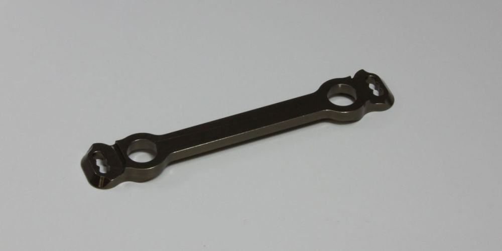 Kyosho IF446 MP9 Steering Plate Gunmetal (8324716593389)
