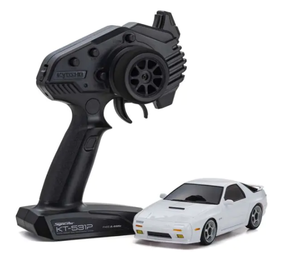 Kyosho MA-020 Mazda RX7 FC3S White RC Car Body 1/27 Scale