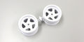Kyosho OTH244W Optima 43mm 5 Spoke Wheel White (8324747329773)