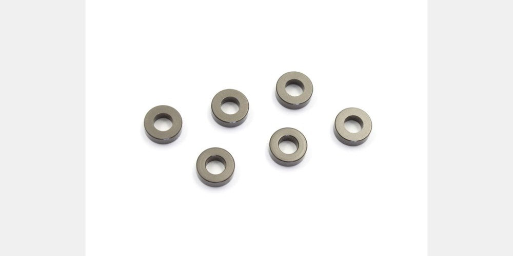 Kyosho W0142GM Alum. Collar 2mm Gunmetal (6) (8324781015277)