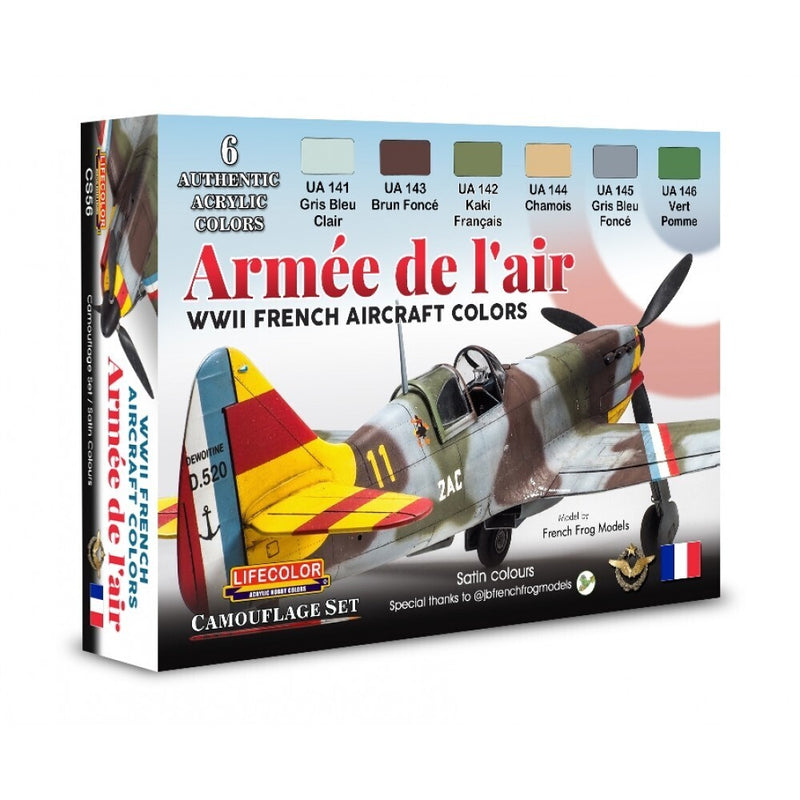 LifeColor CS56 WWII French Aircraft Set - Hobby City NZ (8966375342317)