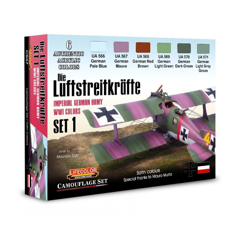 LifeColor CS57 Die Luftstreitkrafte WWI Set - Hobby City NZ (8966375440621)