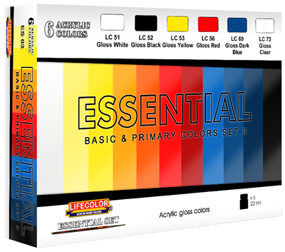 LifeColor ES03 Essentials Set #3 Gloss - Hobby City NZ (8966375801069)