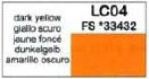 LifeColor LC04 Matt Dark Yellow 22ml Acrylic Paint - Hobby City NZ (8966375899373)