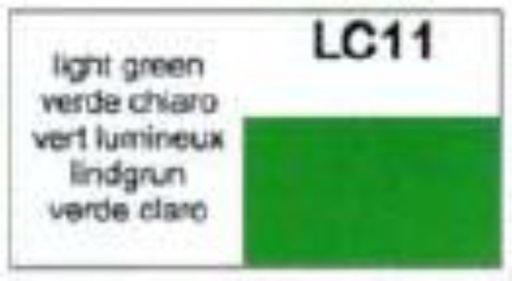 LifeColor LC11 Matt Light Green 22ml Acrylic Paint - Hobby City NZ (8966376128749)