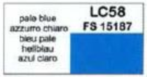 LifeColor LC58 Gloss Pale Blue 22ml Acrylic Paint - Hobby City NZ (8966376849645)