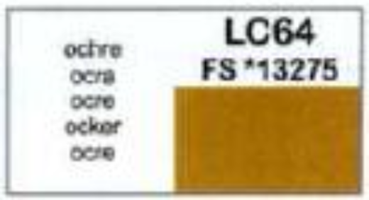 LifeColor LC64 Gloss Ochre 22ml Acrylic Paint - Hobby City NZ (8966376947949)