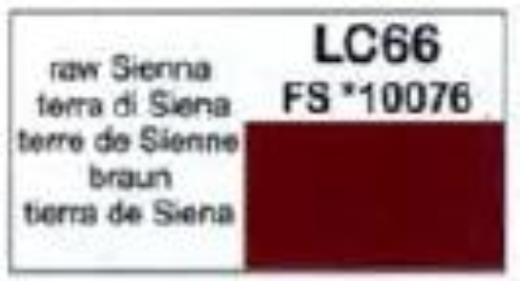 LifeColor LC66 Gloss Raw Sienna 22ml Acrylic Paint - Hobby City NZ (8966377144557)