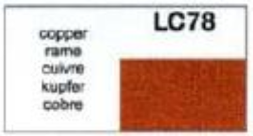 LifeColor LC78 Gloss Copper 22ml Acrylic Paint - Hobby City NZ (8966377242861)