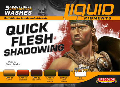 LifeColor LP07 Liquid Pigments Quick Flesh Shadowing (5 Wash Set) - Hobby City NZ (8966377472237)