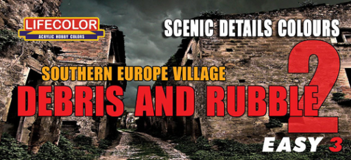 LifeColor MS08 Sth Europe Village Debris And Rubble #2 Detail Colour Acrylic Paint Set - Hobby City NZ (8966377668845)