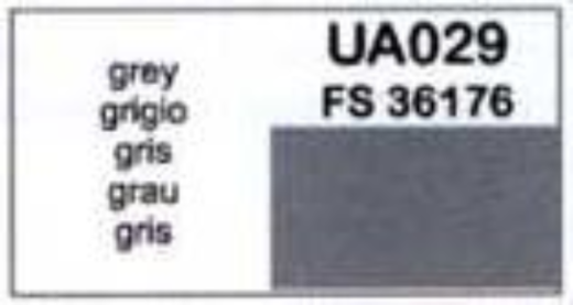 LifeColor UA029 Mid - Dark Grey 22ml Acrylic Paint - Hobby City NZ (8966379569389)