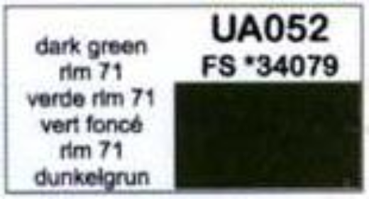 LifeColor UA052 Dark Green 22ml Acrylic Paint - Hobby City NZ (8966380159213)