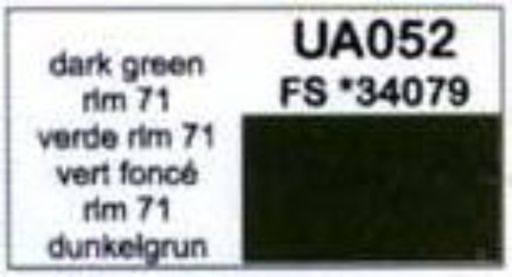 LifeColor UA052 Dark Green 22ml Acrylic Paint - Hobby City NZ (8966380159213)