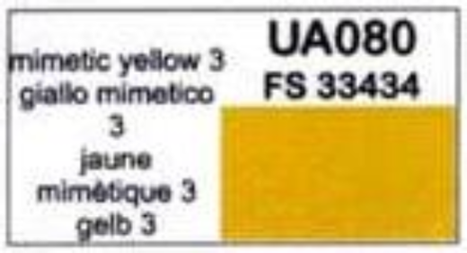 LifeColor UA080 Yellow 3 22ml Acrylic Paint - Hobby City NZ (8966380585197)