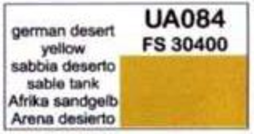 LifeColor UA084 German Tank Yellow 22ml Acrylic Paint - Hobby City NZ (8966380814573)