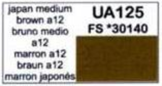 LifeColor UA125 Japan Medium Brown 22ml Acrylic Paint - Hobby City NZ (8966381568237)