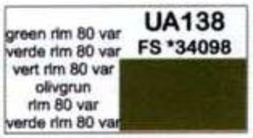 LifeColor UA138 Green RLM 80 VAR 22ml Acrylic Paint - Hobby City NZ (8966381699309)