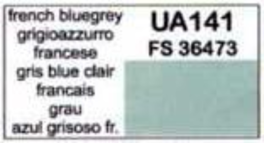 LifeColor UA141 French Blue Grey 22ml Acrylic Paint - Hobby City NZ (8966381797613)