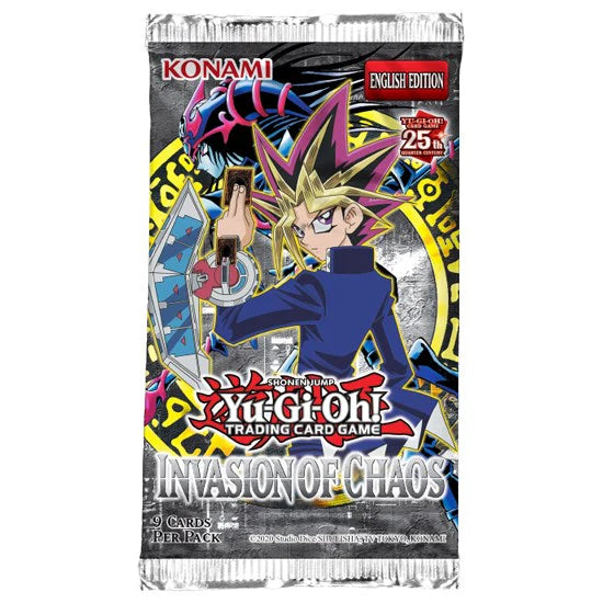 Konami Yu-Gi-Oh! Invasion of Chaos Single Booster Pack 25th