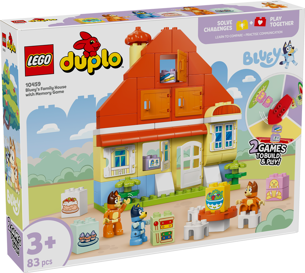 LEGO DUPLO Bluey's Family House with Memory Game 10459