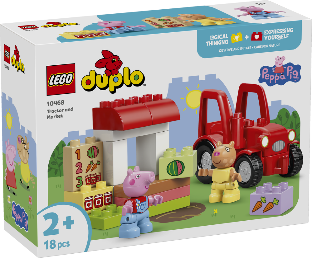 LEGO DUPLO Peppa Pig Tractor and Market 10468