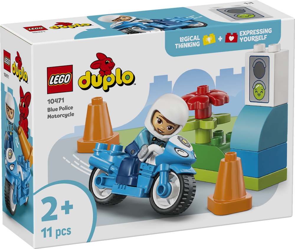 LEGO DUPLO Town Blue Police Motorcycle 10471