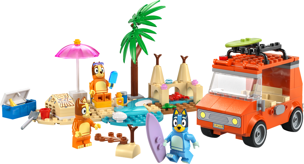 LEGO Bluey Blueys Beach & Family Car Trip 11202 (2)