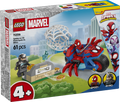 LEGO Spidey on his Motorcycle vs. Rhino 11206