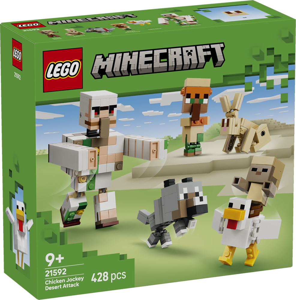 LEGO Minecraft Chicken Jockey Desert Attack 21592